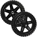 Miniatyrbild 5 av 5: /Ryi/ 2 st Shoppingvagn Hjul Barnvagn Hjul Utbytbara Vagn Hjul Metallhjul För Vagn