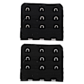 Miniatyrbilde 2 av 5: 10 stk Tube BH-stropper Kvinner Kvinner S BH-stropp Forlengelse Undertøy Forlenger Dame BH-krok Elastisk Strekkbar Black 10.5X5.7X0.3CM