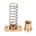 Miniatyrbilde 2 av 5: Sett med 2 messingfjærnøtter for CR10 Z T8 anti-retur akse for muttereliminering, for Ender Level 3 Ender 3 Pro V2 CR-10 Tornado 3D gjengede stang Acme 8