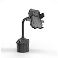 Miniatyrbilde 1 av 3: Multifunksjonell 2 i 1 Bilorganisator Slitesterk Justerbar Flaske Drikke Kopp Telefonholder_xrzi Black 1