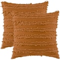Miniatyrbilde 3 av 5: Sett med 2 bomulls putetrekk dekorative putevar med linpute for sofa soverom stue bil 40x40 cm rosa