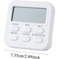 Miniatyrbillede 5 af 5: Magnetisk Digital Køkken Timer Høj Alarm Tæller Op/Ned Ur med Foldbar Stativ Tidskontrol Værktøj