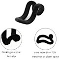 Miniatyrbillede 4 af 5: 40 stk. Mini Tøjhængere Hængekrog Fløjlsblød Anti-slip Frakke Hængekrog Kaskaderende Hængere Skab Connector Hooks Til Garderobe, Badeværelse, Soveværelse, Køkken
