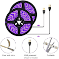 Miniatyrbillede 4 af 5: BRTLX UV LED Lysstrimmel 6M, UV Sort Lys LED Lysstrimmel, DC5V USB_ry
