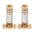 Miniatyrbilde 1 av 5: Sett med 2 messingfjærnøtter for CR10 Z T8 anti-retur akse for muttereliminering, for Ender Level 3 Ender 3 Pro V2 CR-10 Tornado 3D gjengede stang Acme 8