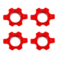 Miniatyrbillede 2 af 3: 4 stk Sorte Chokere Dumbell Hex Nutd Dumbbell Tilbehør Barbell Hex Nut Dumbbell Bar Collar Dumbbell Red 4.8X3.7X2.1CM