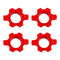 Pikkukuva 2 / 3: 4 kpl Mustat Chokerit Dumbbell Hex Nutd Dumbbell Tarvikkeet Barbell Hex Nut Dumbbell Bar Collar Dumbbell Red 4.8X3.7X2.1CM