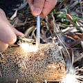 Miniatyrbild 3 av 5: 12 st Rod Scraper Eldstartare Tändstål Skrapa Överlevnad Eldstålblock Camping Nödeldstartare För Ferro Rod Användning, Multifunktionell Flasköppnare