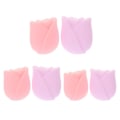 Pikkukuva 1 / 4: 6 kpl Meikkisiveltimen Puhdistaja Meikkisiveltimen Pidike Meikkisiveltimen Suojus Kosmetiikkasiveltimet Suojaava Sivellin Pink 5.8X4.9CM