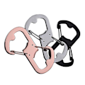 Miniatyrbillede 4 af 4: 3 stk. Multifunktionelle Flaske Ølbånde Karabiner Klatreklemmer Nøglering Camping Flaske Kroge Låg 8X4.5cm
