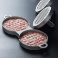 Miniatyrbillede 1 af 2: Burger Kødform Rund Hamburgerpresse Aluminiumlegering Hamburger Kød Oksekød Grillform Burgerpresse Bøf Maker Form Køkken