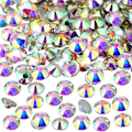 Pikkukuva 1 / 4: 1440 kpl Kristalli Litteät Takana Kiinnitettävät Pyöreät Diamante-Helmiä, Ei Itsestään Liimaavia