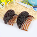 Miniatyrbilde 3 av 5: Hårstyling Clip Bun Maker Hårinnsettingsverktøy Multifunksjonelt Hårtilbehør Med Kam For Øyeblikkelig Frisyre (brun), kampute (2 stk)