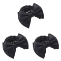 Miniatyrbilde 1 av 2: 3 stk Elastisk Bun Bøy Hodeplagg Hår Snood Nett Mesh Klipp For Dame Kvinner Dans Kontor (svart)3stk 3pcs