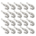 Pikkukuva 1 / 3: 20 kpl riipuspidikettä Alloy-kirjainriipukset Alloy-riipuskirjainliittimet riipukset Hopea 2.7 * 1.3 * 0.44cm Silver 2.7*1.3*0.44cm