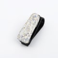 Pikkukuva 4 / 5: Aurinkolasienpidike auton aurinkosuojaan, 2 kpl Lasienpidike Clip Hanger Silmälasien asennus autoon Bling-kivillä Crystal Ticke
