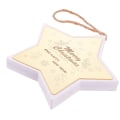 Miniatyrbilde 3 av 3: Julepynt med femspissstjerne, batteridrevet lys, hvit, 15x14 cm White 15X14CM