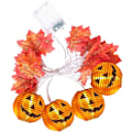 Miniatyrbilde 1 av 5: 1 stk. Gresskarlyskjede, 9,8 fot 20 LED Gresskarlyskjede med lønneblader, dekorative lys for Thanksgiving høstfest innendørs høst utendørs