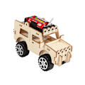 Miniatyrbillede 1 af 2: Woodcraft Legetøj Træbil Konstruktionskit Træmodel 3d Træpuslespil Børnebil Undervisningslegetøj D