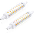 Miniatyrbillede 1 af 5: 10W Dæmpbar R7s 118mm LED Pærelampe Kold Hvid 6000K AC200-240V LED Lineær Spotlight Ækvivalent Til 48 50 80W Halogen Pære Til Stue
