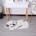 Miniatyrbilde 5 av 5: Plysj Teppe i Kunstig Pels, Imitert Saueskinn, Ultramyk, Silky Shaggy Teppe for Stue, Soverom, Buet Vindu, Koala Koala