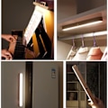 Miniatyrbillede 4 af 5: Væglampe Træ LED Dæmpbar Med Touch-kontakt Og Batteri Væglampe Natlampe 360° Roterbar Væglampe Til Soveværelse Køkken_RY