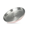 Miniatyrbillede 3 af 3: Serveringsfad i rustfrit stål, rund frugtfad, skaldyrsfad, middagstallerken til køkken, hjem, restaurant (pink, 24 cm)Pink20*20*3.5cm Pink 20*20*3.5cm