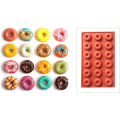 Miniatyrbild 3 av 5: Set med 1 silikonform, överlägsen non-stick pumpa, spöke, häxa kakformar för muffins, cupcakes, brownies, choklad, tvålar, kakor, pudding, kex, isbitar