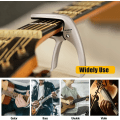 Miniatyrbild 5 av 5: Enhandsutlösande Capo / Capo för Akustisk Gitarr, Elektrisk Gitarr, Western Gitarr, Konsertgitarr, Bas, Ukulele, Silver