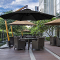 Miniatyrbillede 3 af 4: Genanvendelig Parasol Tilbehør Parasol Kaleche Udskiftning Udendørs Parasol Udskiftning Kaleche Sort 270X Black 270X270cm