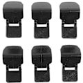 Miniatyrbillede 2 af 4: 6 stk. Amphibia Akvarielåg Anti-Escape Skærmbøjle Akvarielåg Klips Reptil Tank Skærmbøjle Tu Black 5X3X2.5CM