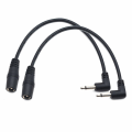 Miniatyrbilde 1 av 5: Strømkonverterkabeladapterplugg for elektrisk harmonisk elektrisk gitar effekpedal 5,5 mm 2,1/2,5 mm til 3,5 mm (2 i én pakke)