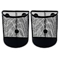 Miniatyrbillede 1 af 3: 2 stk Magnetisk Blyantsholder Markørholder Mesh Opbevaringskurv Penholder Sort 10x6cm Black 10x6cm