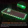 Pikkukuva 1 / 5: 1 kpl Led-valaisin Cornhole-pelille, Kaukosäätimellä ohjattava Cornhole-pelialueen ja renkaan Led-valo, 16 väriä vaihdettavissa, Loistava lisä Bean Bag Toss -peliin