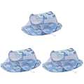 Pikkukuva 1 / 3: 3 kpl Pikainen Kannettava Hyttysverkko Hengittävä Matkustus Vauvan Telttaranta Leikkiteltta 3 kpl 110x63x38cm 3pcs 110x63x38cm
