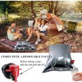 Miniatyrbillede 5 af 5: 12 x 10L Vandpose, Sammenklappelig Vandflaske Med Hane, Aluminiseret Bib Nødhydreringspose Steril Vandreservoir Til Vandreture Camping Drikke H