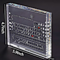Miniatyrbild 2 av 5: Akryl Periodiska Systemet Med Riktiga Element, Kemiska Element Display, Periodiska Systemet Av Element, Skolundervisning, Födelsedagspresent