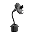 Miniatyrbilde 2 av 3: Multifunksjonell 2 i 1 Bilorganisator Slitesterk Justerbar Flaske Drikke Kopp Telefonholder_xrzi Black 1