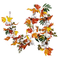 Miniatyrbillede 1 af 5: Simuleret Ivy Cane Vine Dekorative Grønne Planter Kunstig Vine Eucalyptus Blade Ticfox