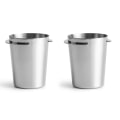 Miniatyrbillede 1 af 4: 2x Rustfrit Stål Dosering Kop Kaffe Sniffing Kop Pulver Feeder Kompatibel Med 58mm Espresso Maskine Sølv