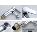Miniatyrbilde 2 av 5: Badekarbatteri, Krom, Slank Silhuett, Solid Messing