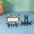 Miniatyrbillede 3 af 5: Plastik Staffeli Plade Visningsstativer Billedramme Stativ Holder (12 stk, Sort)
