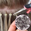 Miniatyrbild 3 av 5: 4-i-1-set 500 st Micro Ring-set Micro Ring-slinga Nål Micro Ring-tång Verktygssats för Hårförlängningar Tillbehör Mörkbrun Dark brown