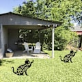 Miniatyrbillede 3 af 5: Akryl Kat Figur til Have - Udendørs Dekoration 2 stk