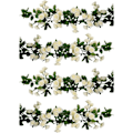 Miniatyrbillede 5 af 5: RIY 2-pak (1,78 m pr. sløjfe) Kunstige hængende rosenblomster, vedbendranke, kunstig rosenranke, hjem, fest, have (69 små rosenblomster HVIDE)4-