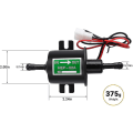 Miniatyrbilde 5 av 5: Universal 12V Elektrisk Bensinpumpe - 4-7psi Strøm 1,0-2,0A Inn- og Utgang Diameter 8mm (5/16\") Ekstern Pumpe