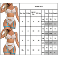 Miniatyrbild 5 av 5: Sexig Kvinnlig Strap-Lingerie BH Hög Midja Underkläder Strumpeband Bälte Erotisk Set Nattkläder Sovkläder S
