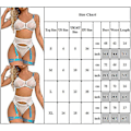 Miniatyrbild 5 av 5: Sexig Kvinnlig Strap-Lingerie BH Hög Midja Underkläder Strumpeband Bälte Erotisk Set Nattkläder SovkläderM M