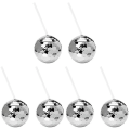 Miniatyrbilde 1 av 3: 8 stk Dekorative Glitrende Ballformede Kopper Hjem Bar Fest Cocktailkopp Disco-tema Vinkopp 6 stk1 6 pcs 10.8x10.5cm