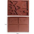 Miniatyrbilde 2 av 4: 2 stk Silikon Julekake Cookie-form Julerhus Silikonform Julerhus 3D Sjokoladekake Pepperkakeform Silikonhus DIY Cookies Baking